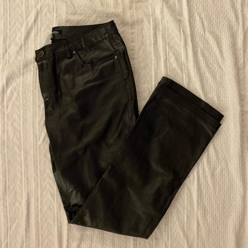 leather dress pants/ trousers
